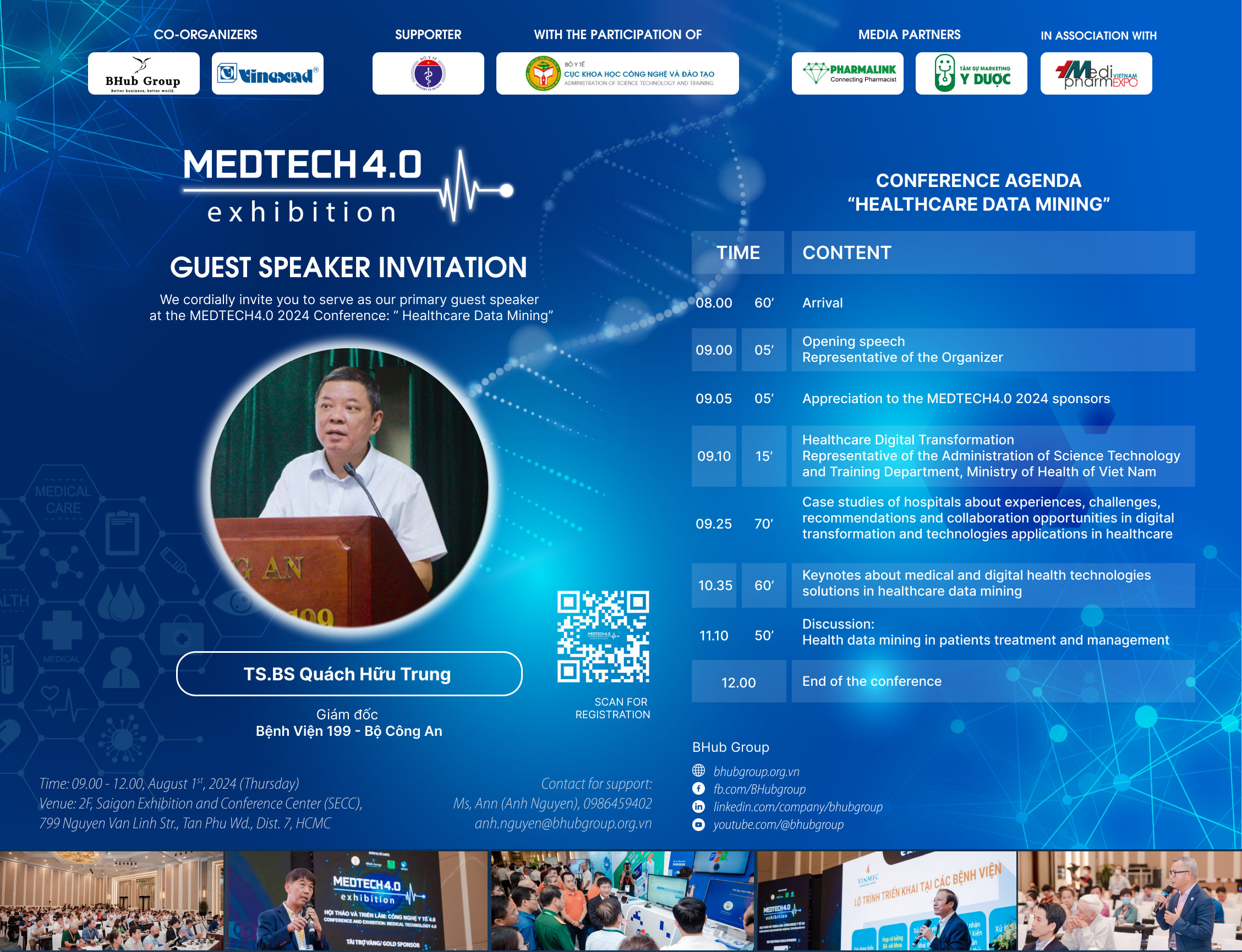 Tiến sĩ Bác sĩ Quách Hữu Trung - Giám đốc Bệnh viện 199 chia sẻ kinh nghiệm sử dụng y tế số thực hiện tại Bệnh viện 199